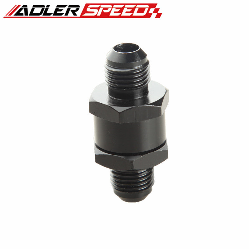 3AN AN3 AN -3 Fuel Non Return One Way Check Valve Petrol Diesel Aluminium Black