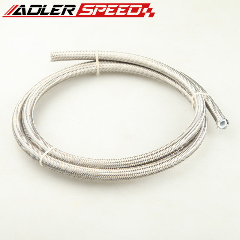 AN-8 PTFE Hose -PF Series Hose Stainless Steel Outer Braided 1M (3.3FT) Length