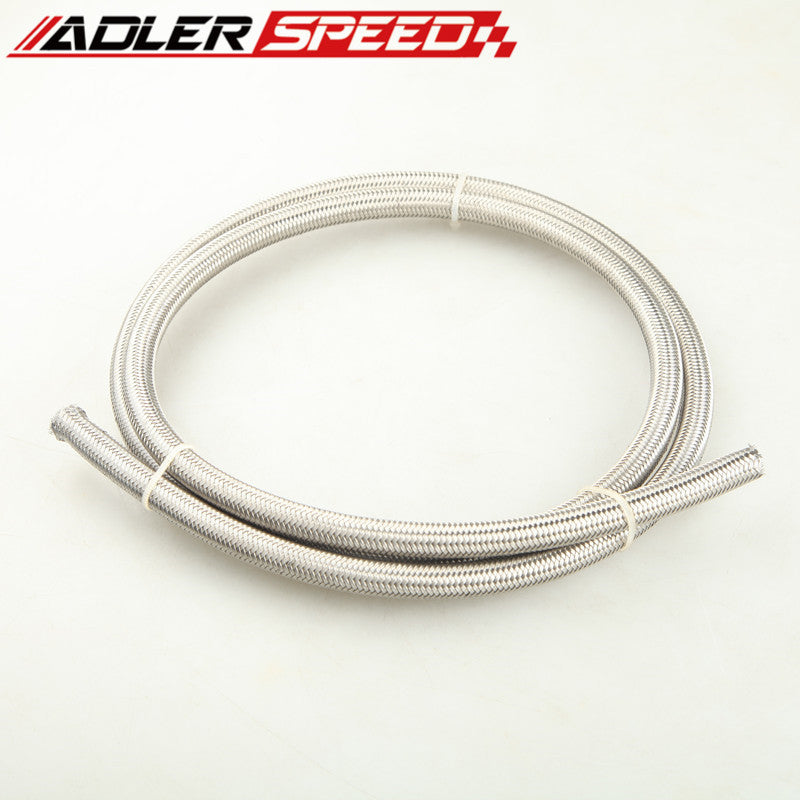 AN-8 PTFE Hose -PF Series Hose Stainless Steel Outer Braided 1M (3.3FT) Length