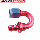 AN4/6AN /AN8/ AN10 180 Degree Push-on Hose End Fitting Adaptor Fuel Oil Line