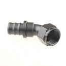 16AN AN-16 45 Degree Push-on Hose End Fitting Adaptor Fuel Oil Line Hose Black