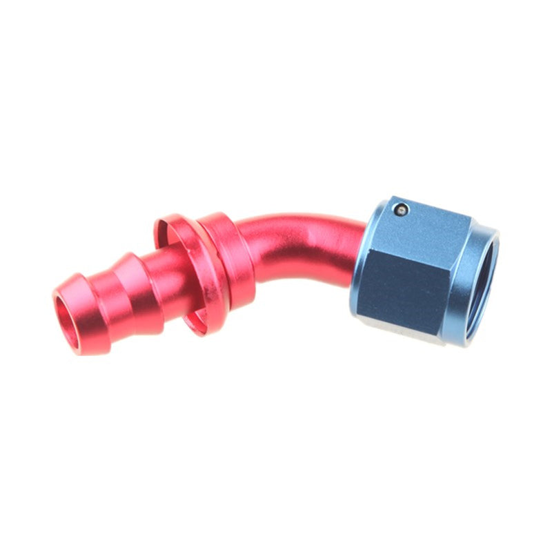 ADLERSPEED AN-8 8AN 45 Degree Push-On Hose End Fitting Fuel Oil Water Line