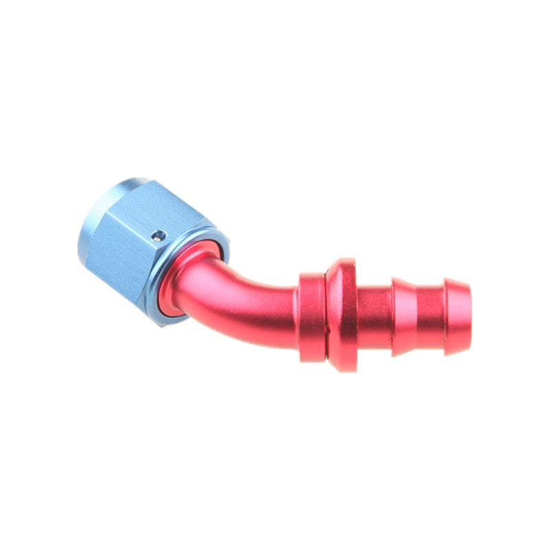 ADLERSPEED AN-8 8AN 45 Degree Push-On Hose End Fitting Fuel Oil Water Line