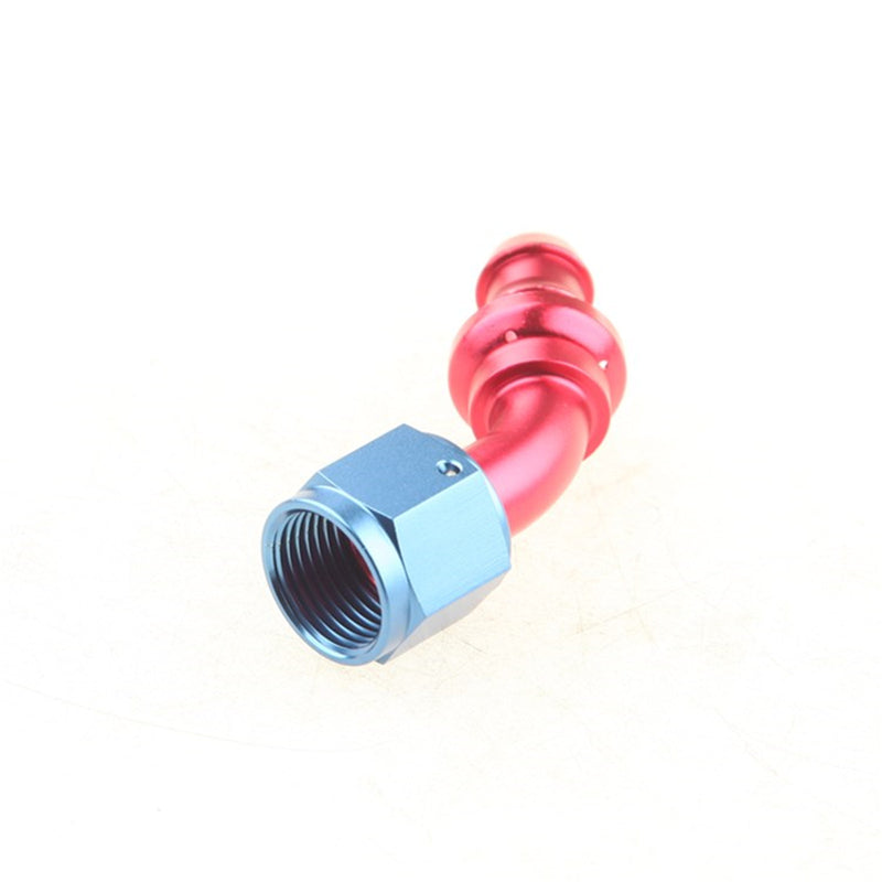 ADLERSPEED AN-8 8AN 45 Degree Push-On Hose End Fitting Fuel Oil Water Line