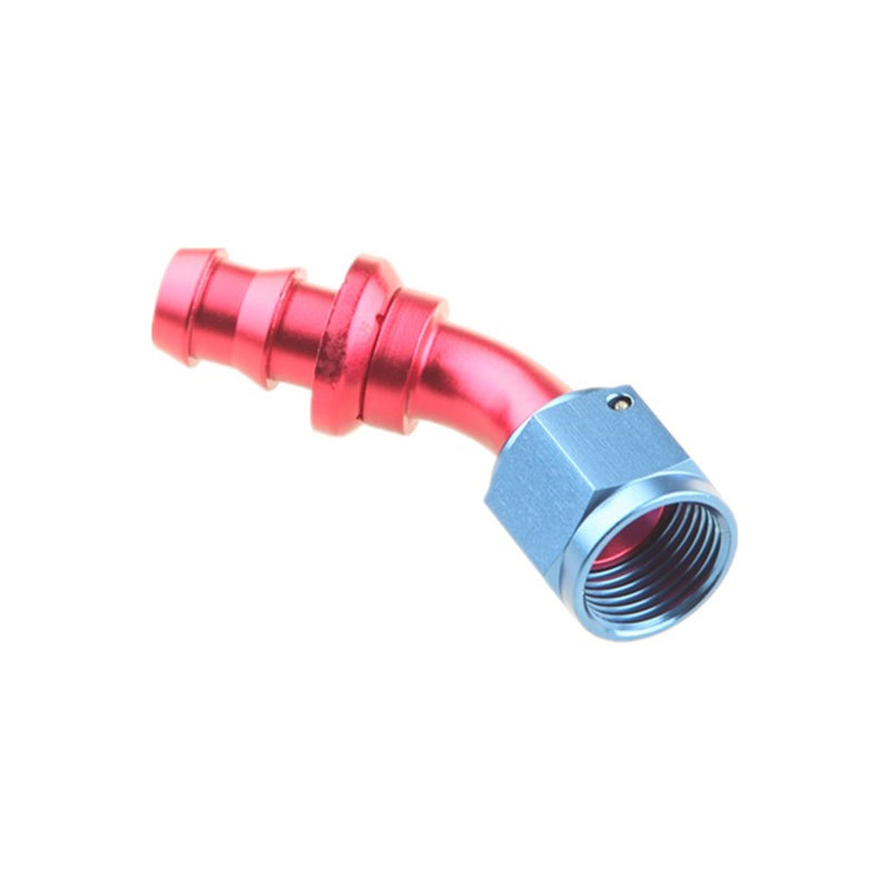 ADLERSPEED AN-8 8AN 45 Degree Push-On Hose End Fitting Fuel Oil Water Line