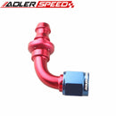 AN4/ AN6/ AN8/ AN10 90 Degree Push-on Hose End Fitting Adaptor Fuel Oil Line Hose