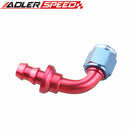 AN4/ AN6/ AN8/ AN10 90 Degree Push-on Hose End Fitting Adaptor Fuel Oil Line Hose