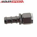 6AN /AN8/AN-10 Black Straight Push-on Hose End For Fuel Oil Water Line Hose