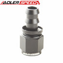 6AN /AN8/AN-10 Black Straight Push-on Hose End For Fuel Oil Water Line Hose