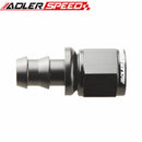 6AN /AN8/AN-10 Black Straight Push-on Hose End For Fuel Oil Water Line Hose