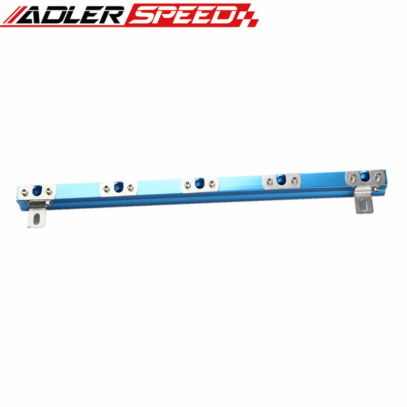 For Audi 20V 5-Cyl High Flow CNC Billet Aluminum Alloy Fuel Rail Kit Black/Blue/Red