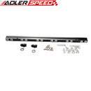 US SHIP For Supra Mkiv 2JZ-GTE High Flow CNC Billet Aluminum Fuel Injector Rail Black/Silver