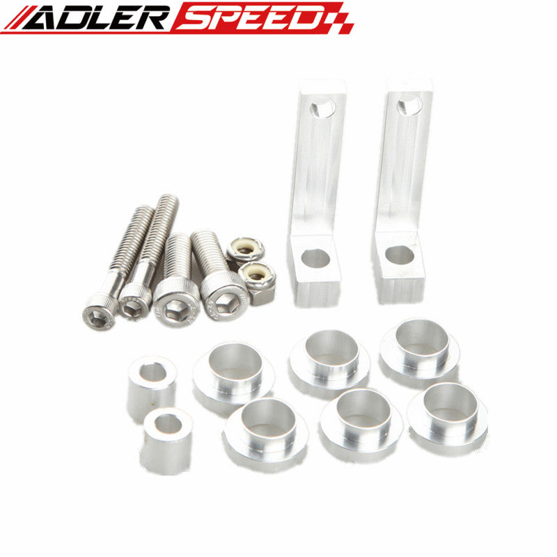 US SHIP For Supra Mkiv 2JZ-GTE High Flow CNC Billet Aluminum Fuel Injector Rail Black/Silver