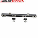 US SHIP !  For Volvo 240, 740, 940 High Flow CNC Billet Aluminum Alloy Fuel Rail Black