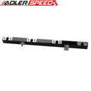 US SHIP !  For Volvo 240, 740, 940 High Flow CNC Billet Aluminum Alloy Fuel Rail Black