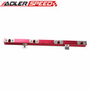 US SHIP Aluminum High Flow Turbo Fuel Injector Rail Kit For Volvo 240, 740, 940 Red