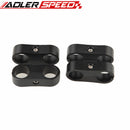 4PCS AN6 /AN8/AN10/AN12 Billet Fuel Hose Separator Fittings Adapter Black