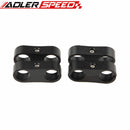 4PCS AN6 /AN8/AN10/AN12 Billet Fuel Hose Separator Fittings Adapter Black