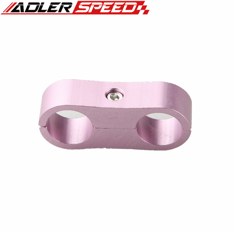 2PCS 6AN AN6 AN-6 ID 13.5mm Billet Fuel Hose Fitting Aluminum Line Separator Fittings Adapter