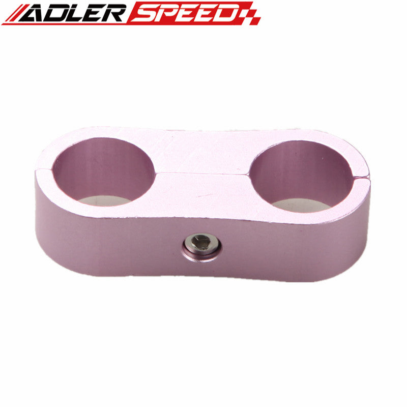 2PCS 6AN AN6 AN-6 ID 13.5mm Billet Fuel Hose Fitting Aluminum Line Separator Fittings Adapter