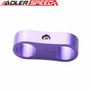 2PCS 6AN AN6 AN-6 ID 13.5mm Billet Fuel Hose Fitting Aluminum Line Separator Fittings Adapter