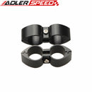 2PCS 12AN AN12 ID 23.44mm Butterfly Style Billet Fuel Hose Separator Fittings Adapter