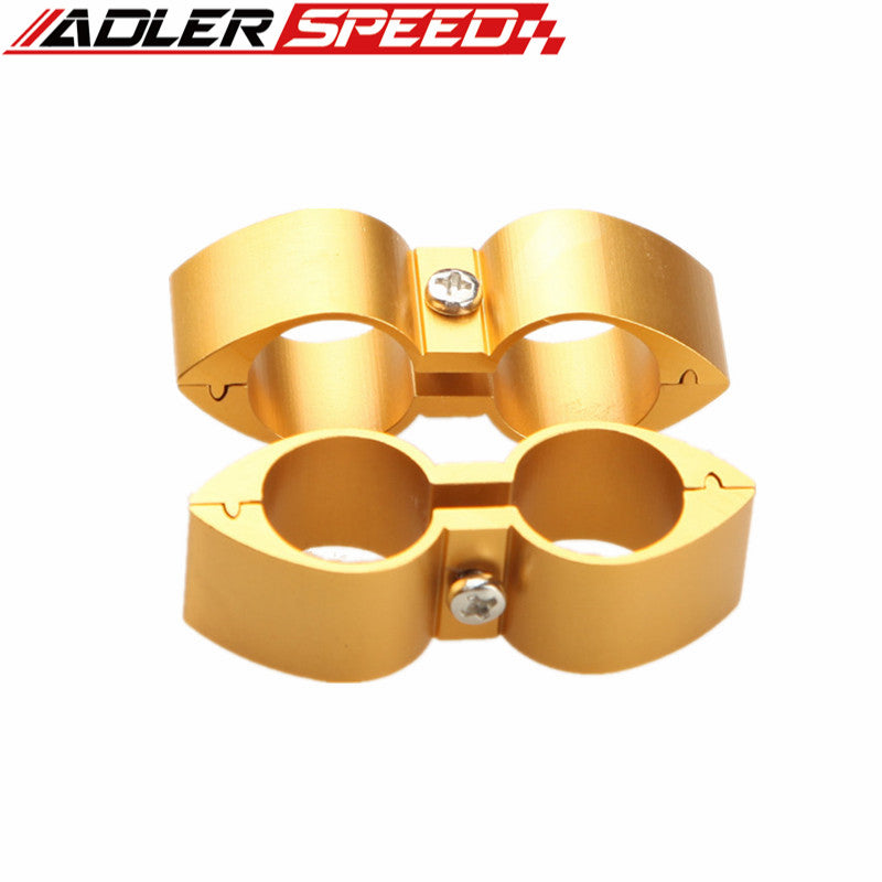 2PCS 3AN AN3 ID 6.56mm Butterfly Style Billet Fuel Hose Separator Fittings Adapter