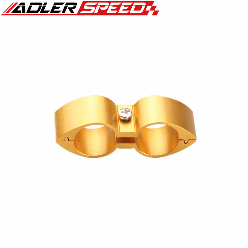 2PCS 5AN AN5 ID 12.9mm Butterfly Style Billet Fuel Hose Separator Fittings Adapter