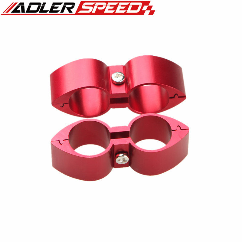 2PCS 5AN AN5 ID 12.9mm Butterfly Style Billet Fuel Hose Separator Fittings Adapter