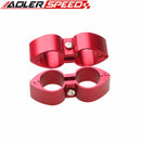 2pcs 8AN AN8 ID 16.08mm Butterfly Style Billet Fuel Hose Separator Fittings Adapter