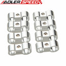 8PCS 6AN AN-6 14.6mm To 8AN AN-8 17mm Stepped Billet Dual Hose Separator Black/Blue/Red/Silver