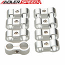8PCS 6AN AN-6 14.6mm To 8AN AN-8 17mm Stepped Billet Dual Hose Separator Black/Blue/Red/Silver