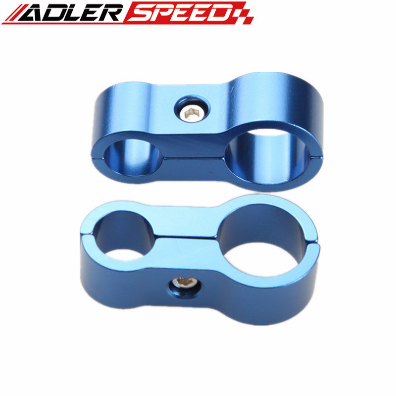 2PCS 4AN AN4 11.9mm To 6AN AN6 14.6mm Stepped Aluminum Billet Dual Hose Separator Fitting