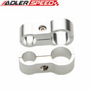 2pcs Aluminum 4AN AN4 11.9mm To 8AN AN8 17mm Stepped Billet Dual Hose Separator Fitting