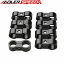 8PCS AN-4 4AN 11.9mm To 6AN AN-6 14.6mm AN6 Stepped Billet Dual Hose Separator