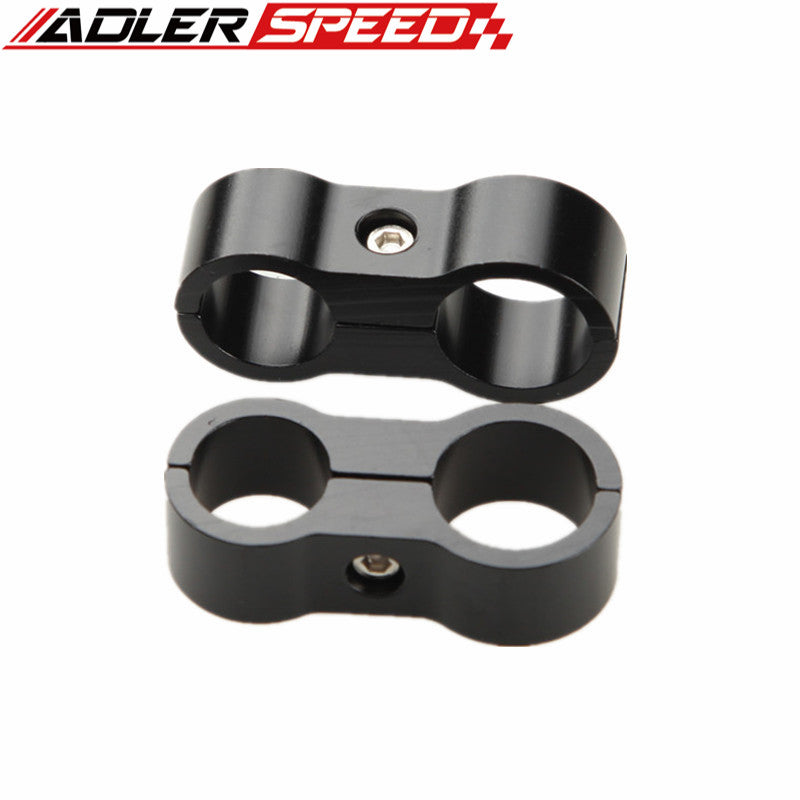 2PCS 4AN AN4 11.9mm To 6AN AN6 14.6mm Stepped Aluminum Billet Dual Hose Separator Fitting