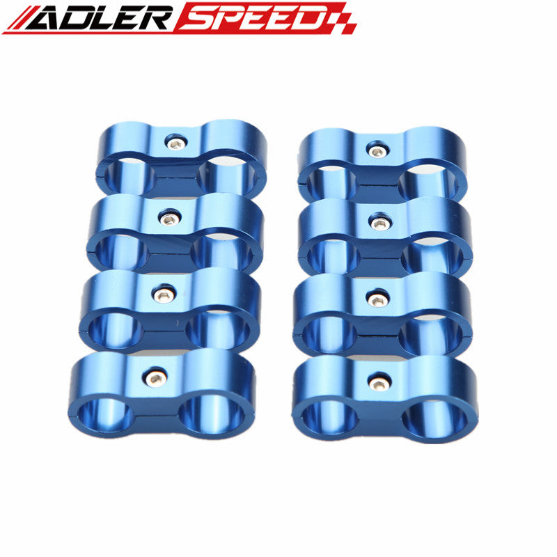 8PCS AN-4 4AN 11.9mm To 6AN AN-6 14.6mm AN6 Stepped Billet Dual Hose Separator