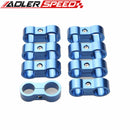 8PCS AN-4 4AN 11.9mm To 6AN AN-6 14.6mm AN6 Stepped Billet Dual Hose Separator