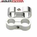 2PCS 6AN AN-6 14.6mm To 8AN AN-8 17mm Stepped Billet Dual Hose Separator Black/Blue/Silver/Red