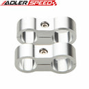 2PCS 6AN AN-6 14.6mm To 8AN AN-8 17mm Stepped Billet Dual Hose Separator Black/Blue/Silver/Red