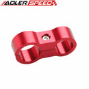 2pcs Aluminum 6AN AN6 14.6mm To 8AN AN8 17mm Stepped Billet Dual Hose Separator Fitting