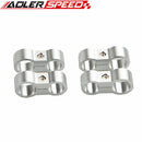 4PCS 6AN AN-6 14.6mm To 8AN AN-8 17mm Stepped Billet Dual Fuel Hose Separator