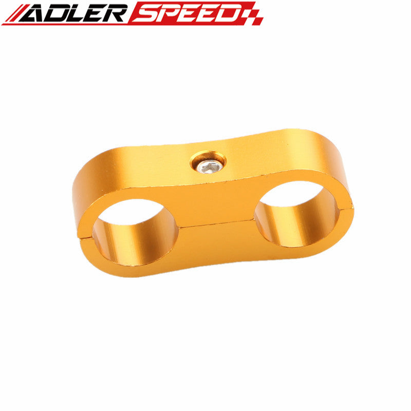 2PCS 6AN AN6 AN-6 ID 13.5mm Billet Fuel Hose Fitting Aluminum Line Separator Fittings Adapter