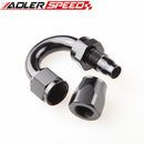 AN4 AN6 AN8 10AN 180 Degree Aluminum Swivel Oil Line Hose End Fitting Adapter