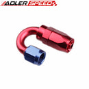 AN4 AN6 AN8 10AN 180 Degree Aluminum Swivel Oil Line Hose End Fitting Adapter