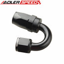 ADLERSPEED AN6 180 Degree Swivel Oil Fuel Line Hose End Fitting Adapter Aluminum