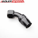 US SHIP ADLERSPEED 45 Degree Swivel Hose End -4AN 6AN 8AN 10AN 16AN 20AN Oil Fuel Line Adapter
