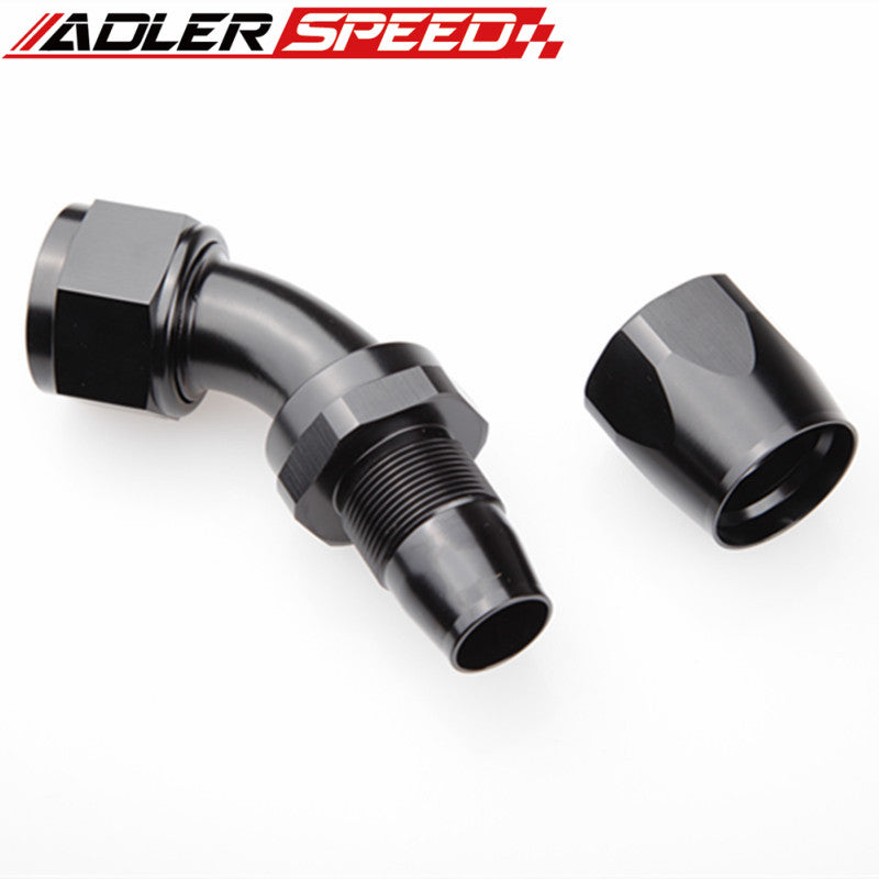 AN6 AN8 10AN AN16 AN20 45 Degree Aluminum Swivel Hose End Fitting Adapter