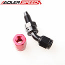 AN6 AN8 10AN AN16 AN20 45 Degree Aluminum Swivel Hose End Fitting Adapter