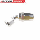 AN6 AN8 10AN AN16 AN20 45 Degree Aluminum Swivel Hose End Fitting Adapter
